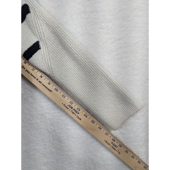 Women's Mock Turtleneck TunicSweater-A New Day White Striped Size L - Picture 10 of 10